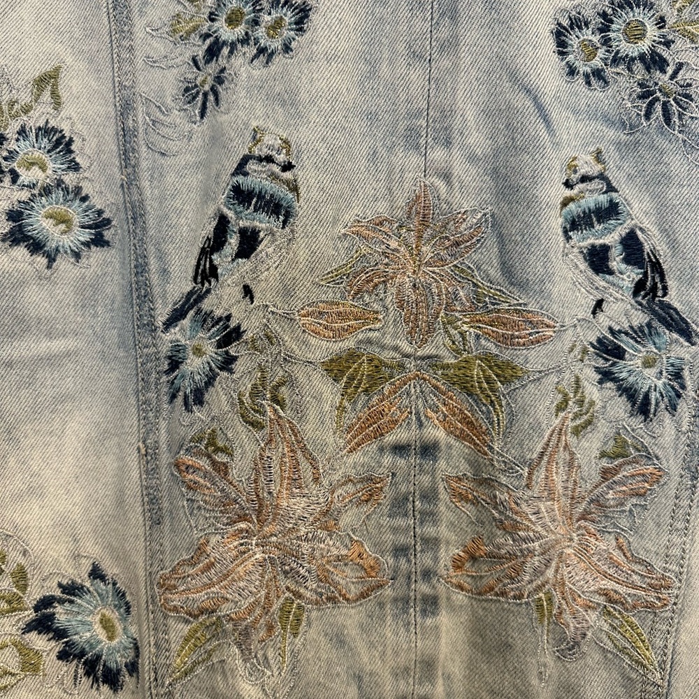 William Rast Embroidered Denim Jacket - Picture 6 of 8